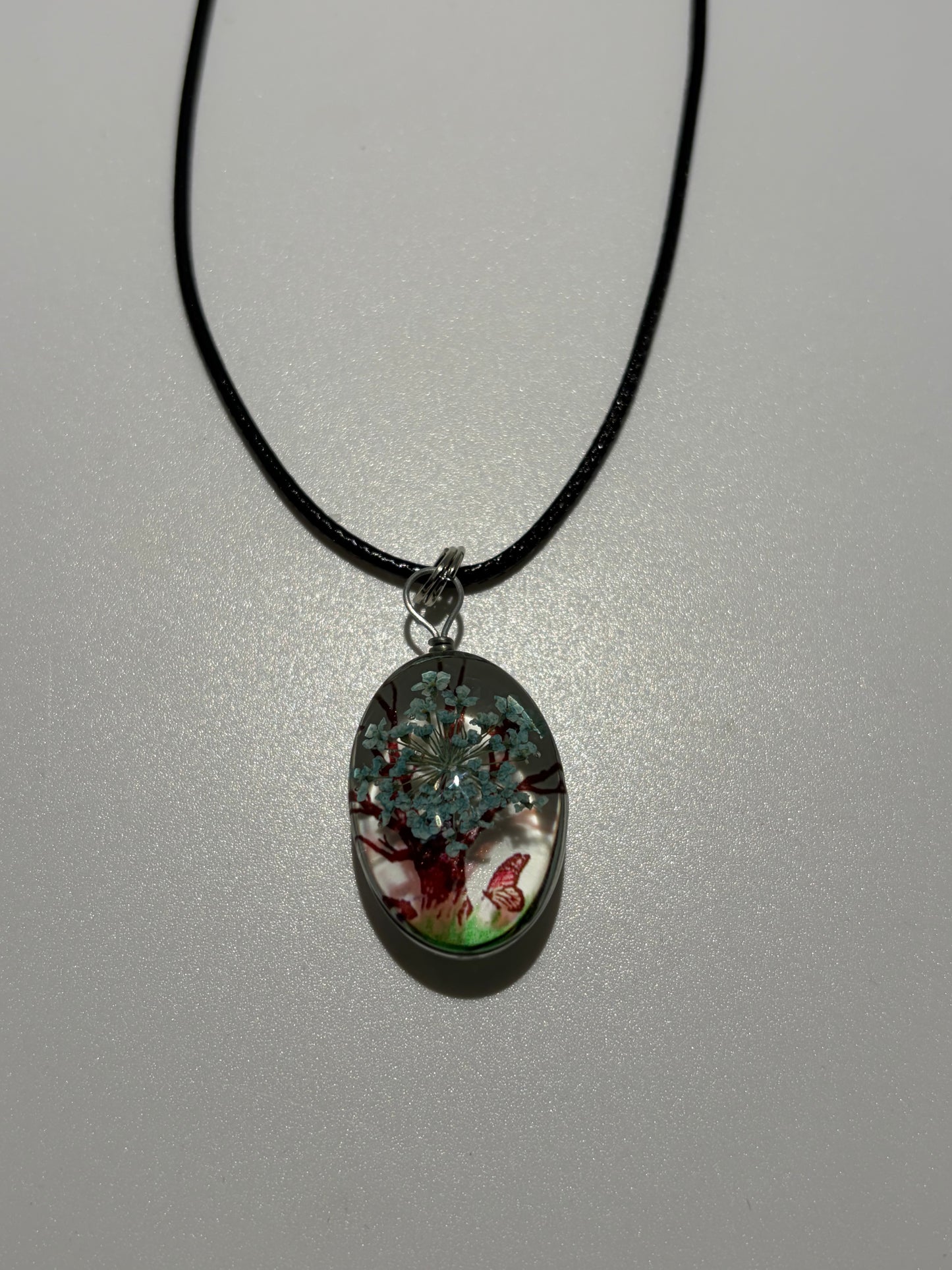 Glass Tree with black cord