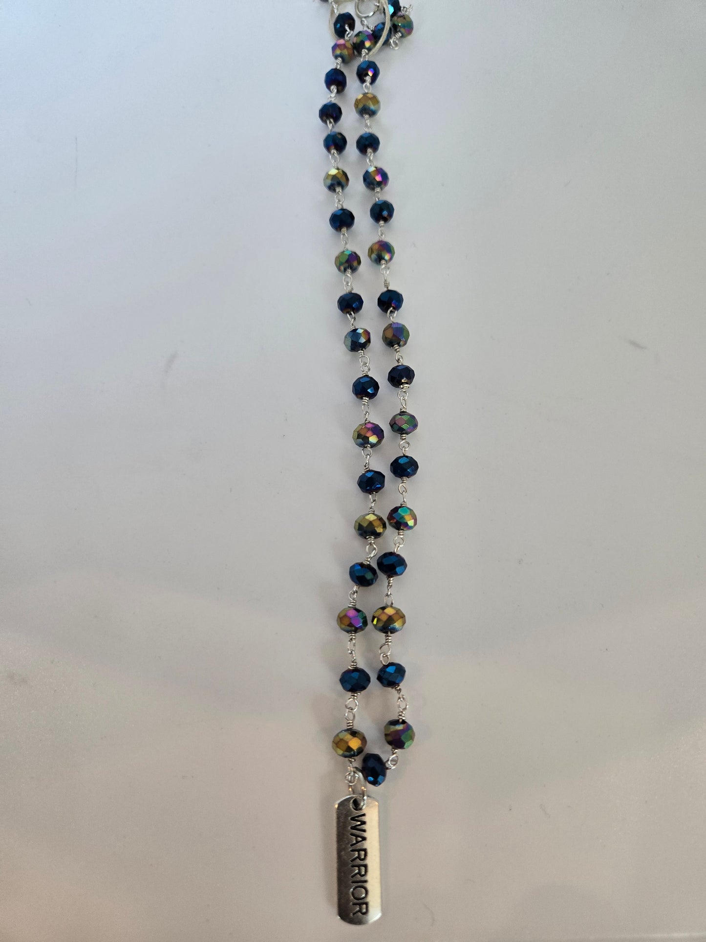 Beaded Blue stone Necklace
